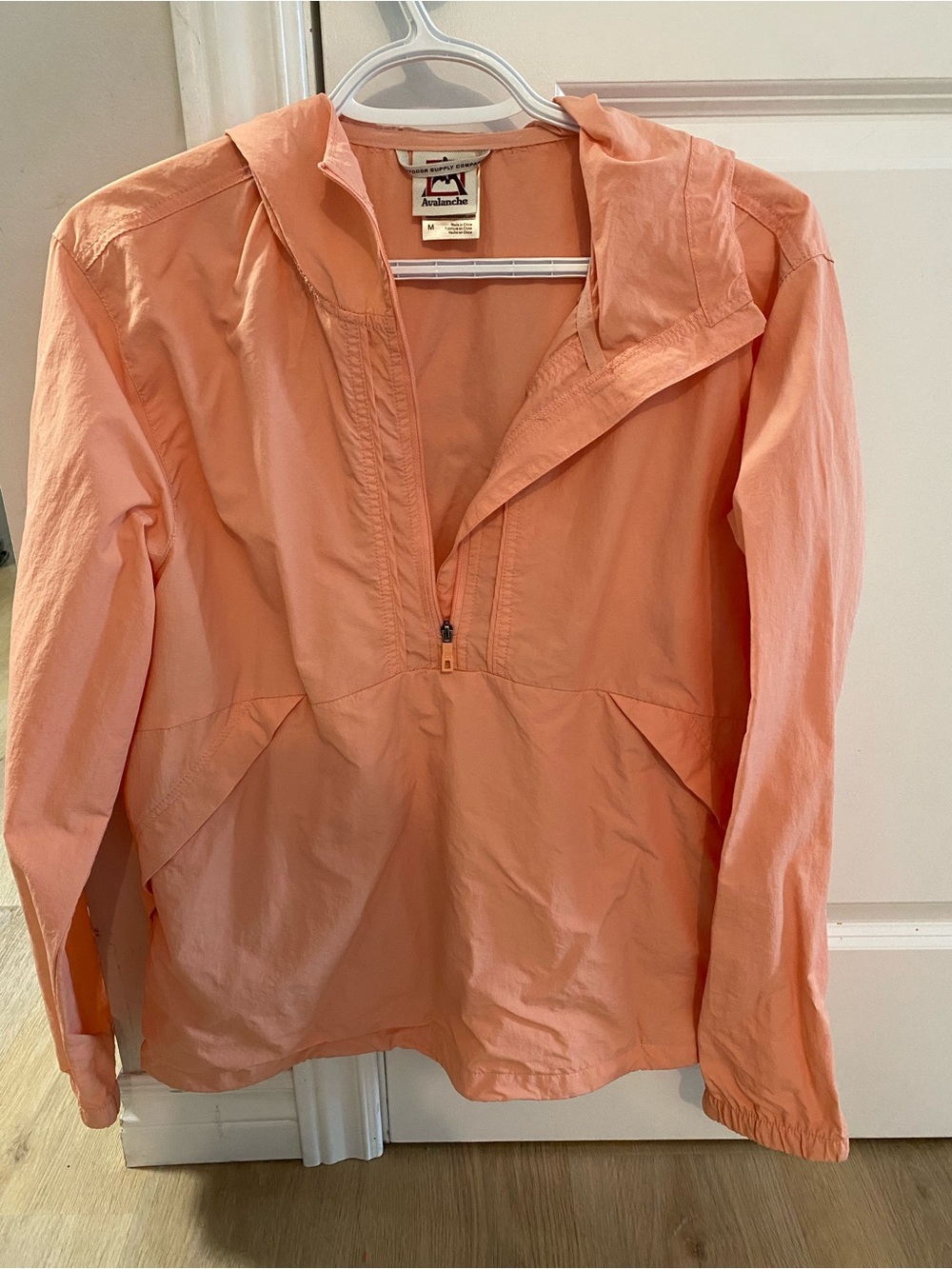 Avalanche Peach Lightweight Pullover Anorak Jacket